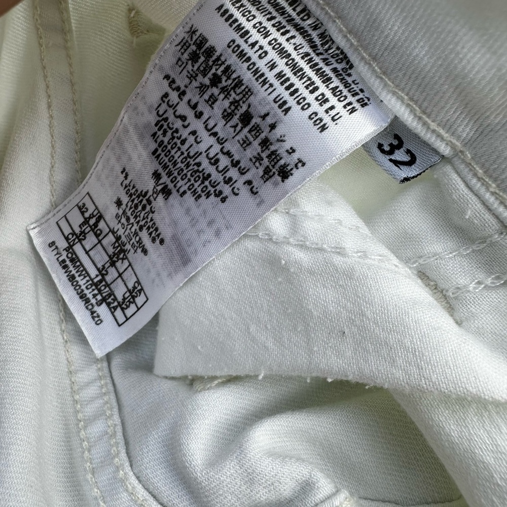 Guess White Straight Leg Jeans - Picture 3 of 5